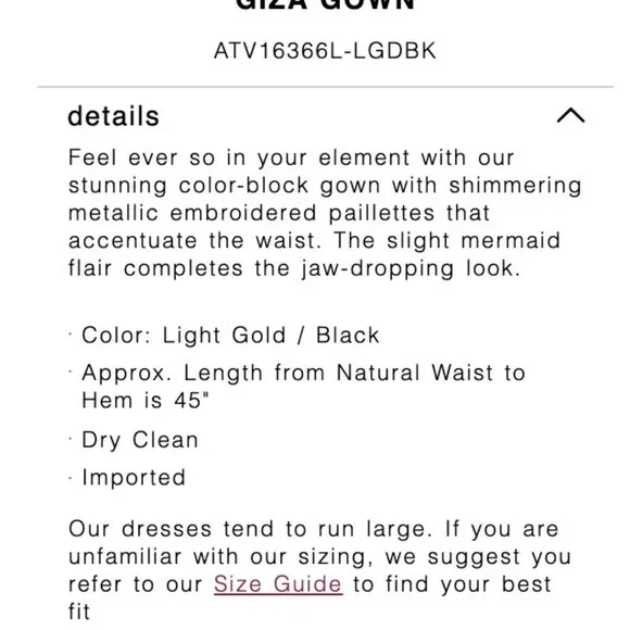 Tadashi Shoji Black and White Dress with Gold Accents - Picture 14 of 16